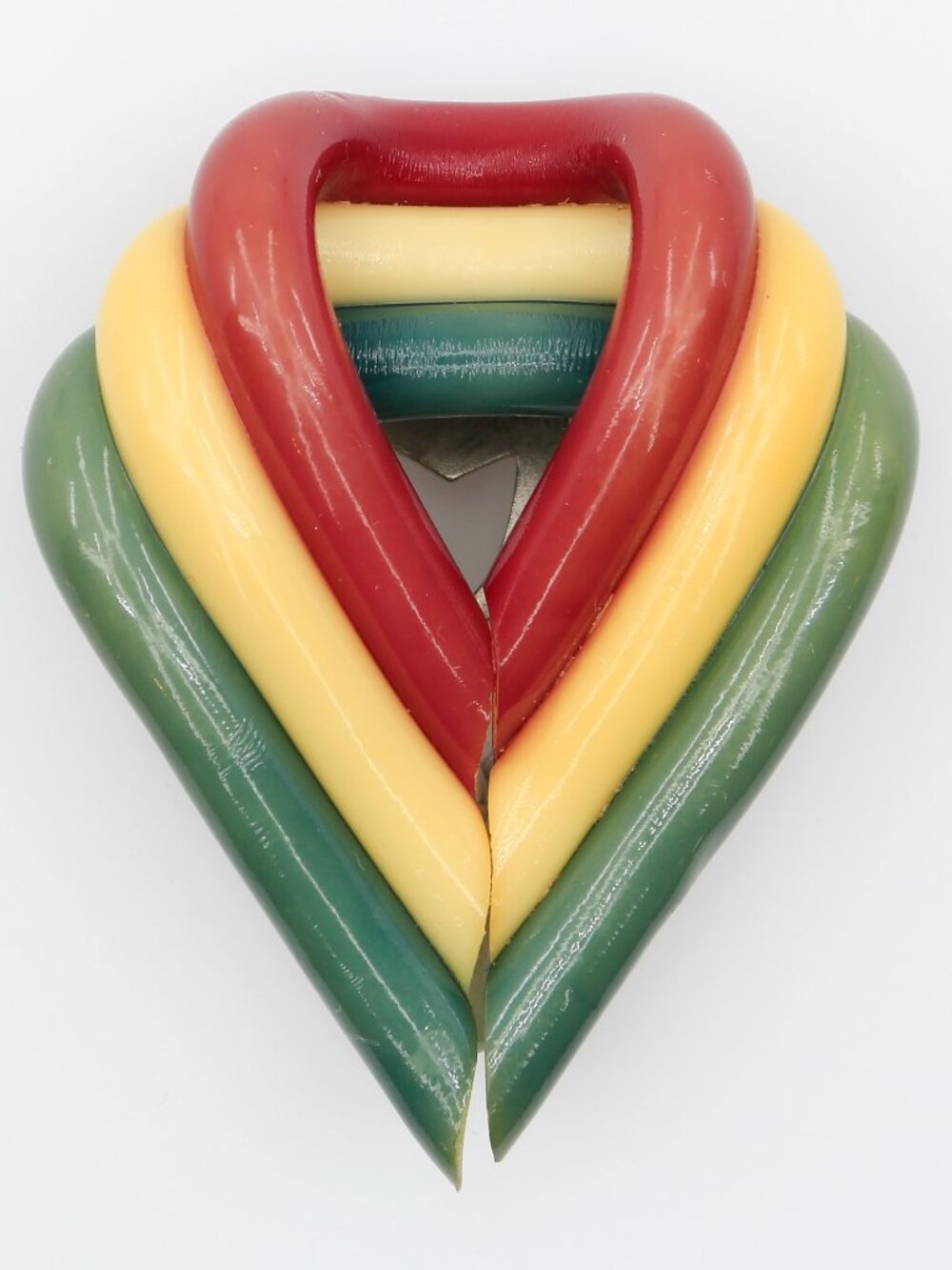 Vintage‎ WWII Era V for Victory Dress Extruded Celluloid Dress Clip 1940s